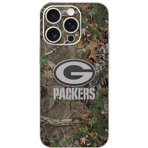 NFL Green Bay Packers Realtree Xtra Green Camo iPhone 16 Pro Skin